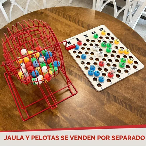 Vista 6 de MR CHIPS Tablero maestro de juego de bingo profesional para pelotas de ping pong