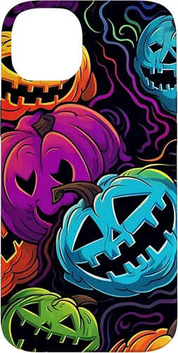 Vista 14 de Funda para iPhone 11 Pro Max Halloween Scary Pumpkin Graffiti