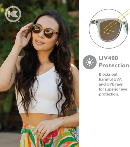Vista 3 de Knockaround Paso Robles Polarized Square Sunglasses for Men & Women - Trendy Sunglasses - UV400 Protection
