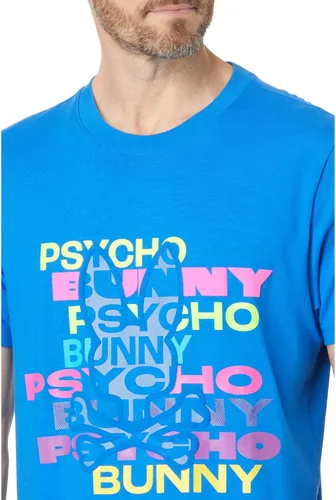 Vista 3 de Psycho Bunny Tyrian Graphic Tee Shocking Blue 2XL (US Men's 8)