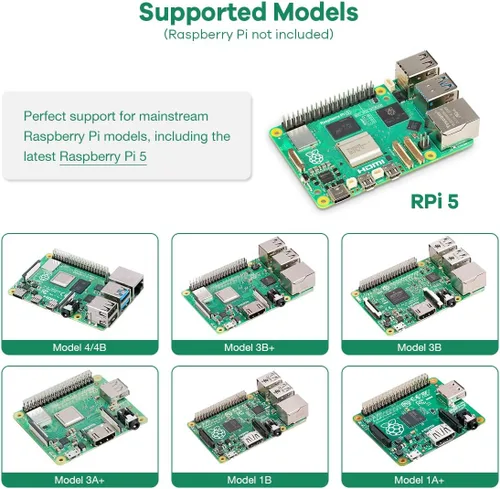 Vista 2 de LAFVIN Super Starter Kit para Raspberry Pi 5/4/4B/3B/3B+, Python C Java Scratch, con kit de tutorial para principiantes