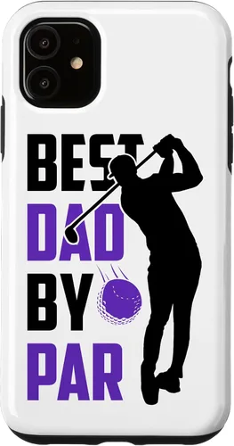 Vista 5 de iPhone 14 Best Dad By Par Golfing Father's Day Father Daddy Case