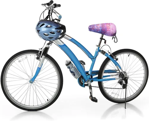 Vista 5 de Funda de asiento de bicicleta impermeable personalizada, funda de lluvia personalizada para asiento de bicicleta con cordón, añade tu diseño