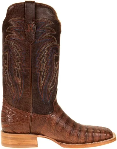 Vista 4 de R. Watson SQ Toe Caiman Belly - Bota de coñac RW2503-2