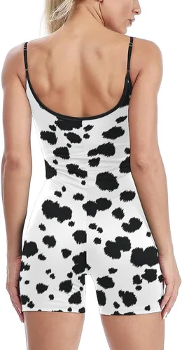 Vista 3 de Mono de una pieza con estampado de dálmata para mujer, para yoga, entrenamiento