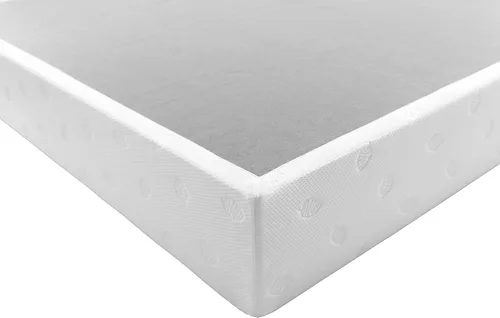 Vista 4 de Panana Base de cama con somier de 5 pulgadas, acero resistente con funda de tela, base de colchón, marco de madera, listones de metal, fácil