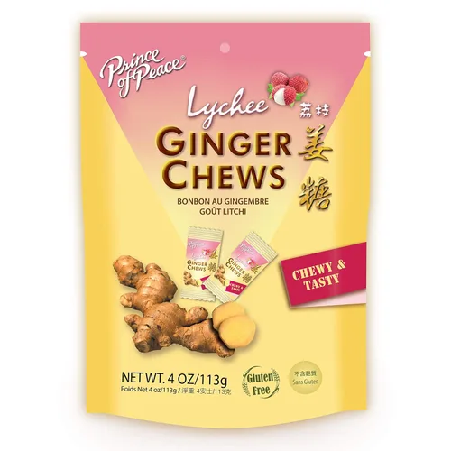 Vista 3 de Prince of Peace - Caramelo de jengibre 100 % natural (masticable), 2.2 libras