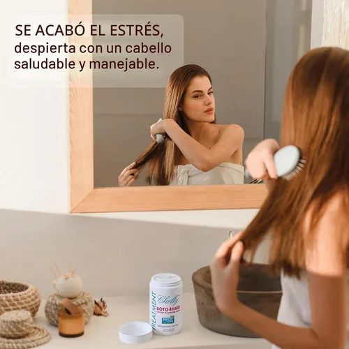 Vista 6 de Combo Chelly Sistema de rejuvenecimiento capilar sin formaldehído, 32 onzas líquidas + champú clarificante 16 fl oz