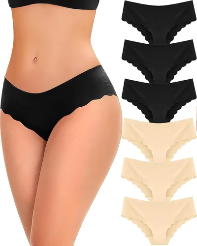 Vista 9 de FINETOO sin costuras para mujer Beige