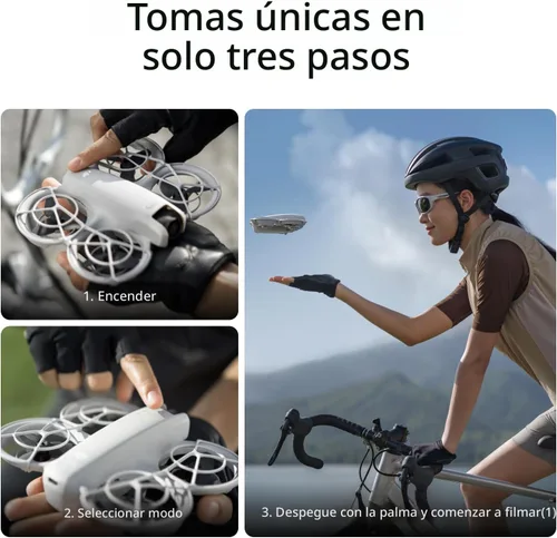 Vista 2 de DJI Neo Fly More Combo, mini dron con cámara 4K UHD para adultos