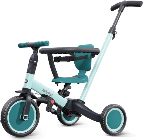 Vista 11 de newyoo Triciclos para niños pequeños de 1 a 3 años, bicicleta de equilibrio para bebés, regalo de Navidad y cumpleaños para niños y niñas, triciclo