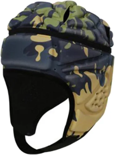 Vista 8 de Casco de fútbol de carcasa suave, casco de rugby, protector de cabeza ajustable para jóvenes, niños y adultos Verde oscuro