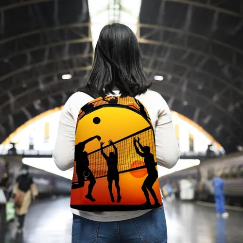 Vista 6 de Sport Voleibol Backpack for School Travel bead sail material Casual Outdoor with Adjustable Strap for Girl boy