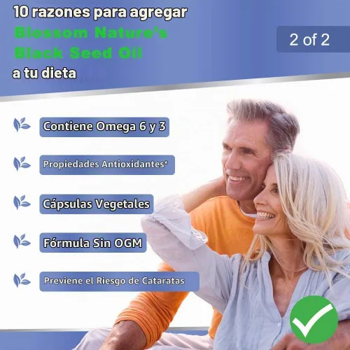 Vista 7 de Cápsulas de aceite de semilla negra de 1000 mg – Cápsulas de aceite de semilla de comino negro de primera calidad – Pastillas líquidas de aceite