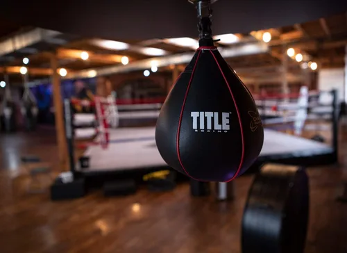 Vista 2 de TITLE Boxing Gyro bolsas de boxeo de velocidad colgadas