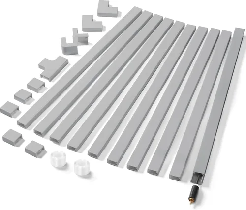 Vista 12 de Kit de Pared para Cubierta de Cable, Ocultador de Cables de TV para Cable de 1 Pulgada de Grosor, 157 Pulgadas de Cubiertas de Cable para Cables