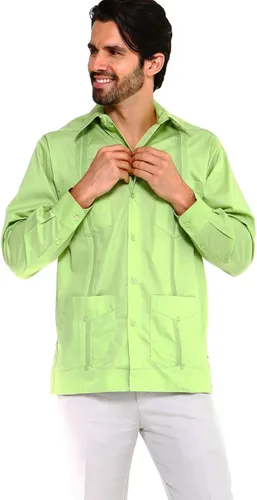 Vista 2 de Mojito Collection Guayabera de polialgodón de manga larga