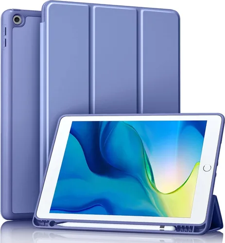 Vista 14 de Akkerds - Funda Compatible con iPad de 10.2 Pulgadas 2021/2020/2019, para iPad de 9ª/8ª/7ª Generación con Soporte para Lápiz, Funda Protectora