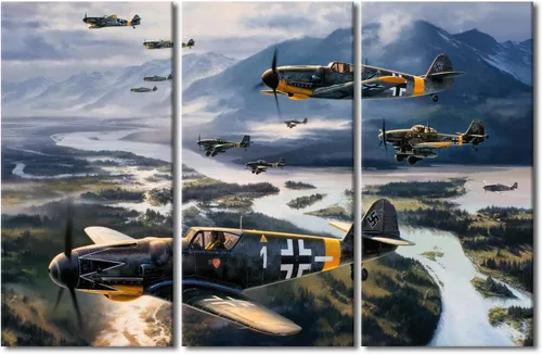 Vista 37 de Lienzo decorativo para pared de niños, decoración de dormitorio de adolescentes de la Segunda Guerra Mundial, imágenes en pared para decoración