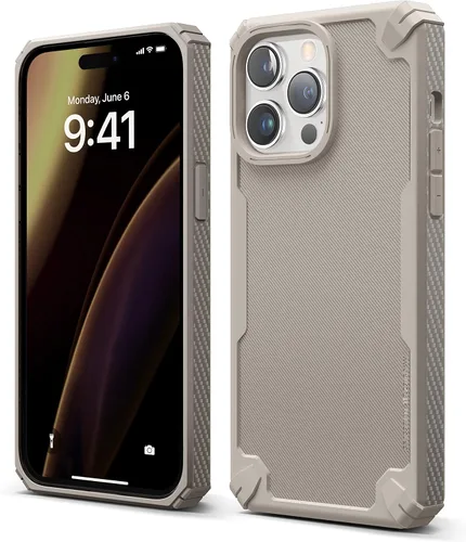 Vista 10 de Elago Armor - Funda para iPhone 14 Pro Max de 6.7 pulgadas, protección contra caídas de grado militar, textura de fibra de carbono resistente, Negro