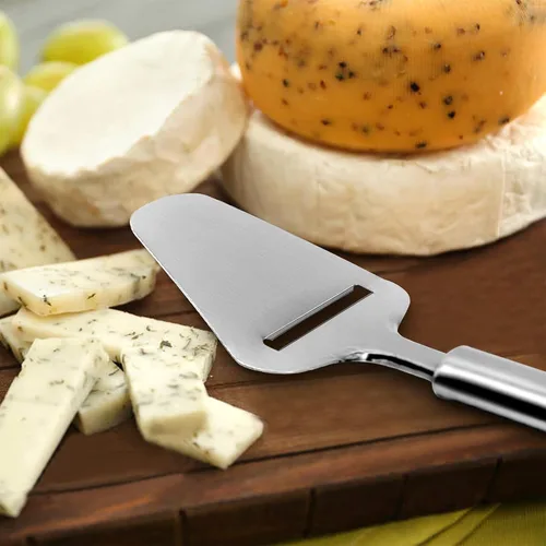 Vista 5 de TOPULORS Cortador de queso de acero inoxidable, cortador de queso resistente para queso semisuave, semiduro y bloque de queso