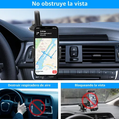 Vista 4 de APPS2Car Soporte de teléfono de automóvil de cuello de cisne de 14 pulgadas, soporte resistente para teléfono para camión, brazo largo flexible