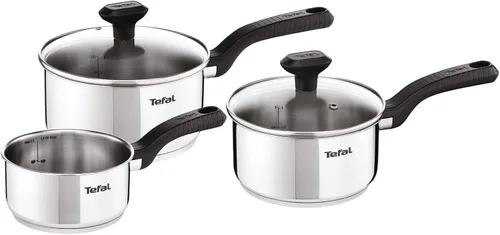 Vista 10 de Juego de sartén Tefal Comfort Max de acero inoxidable, Acero inoxidable, Plateado, Juego de 5 piezas