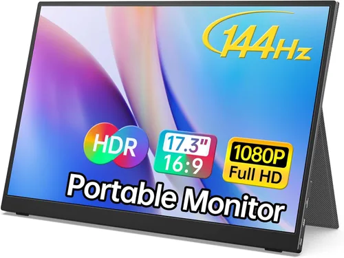 Vista 14 de MNN Monitor portátil de 14 pulgadas FHD 1920 * 1200P USB C HDMI Ultradelgado IPS para viajes con altavoces, HDR Plug&Play, monitor externo