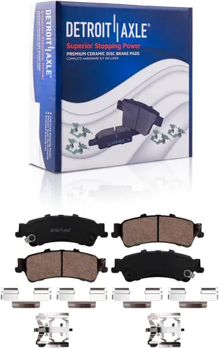 Vista 122 de Detroit Axle - Pastillas de freno para Avalanche Express Suburban Savana Yukon XL 1500 Chevy Tahoe GMC Cadillac Escalade, Pastillas de freno