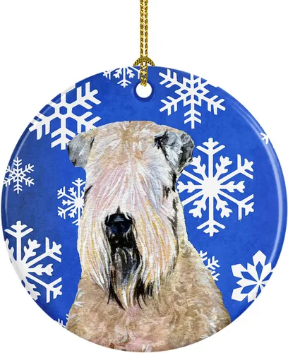 Vista 300 de Caroline's Treasures Cavalier Spaniel - Adorno de cerámica para colgar en el árbol de Navidad, para el hogar, Navidad, fiestas, regalo, 3 pulgadas