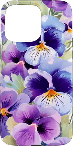 Vista 31 de Pansy Flower Pattern Floral Case for iPhone 17