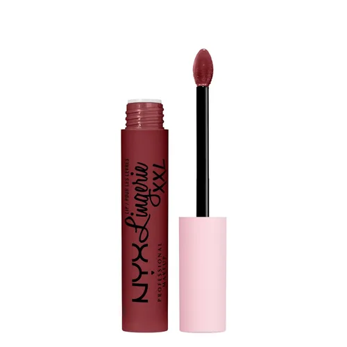 Vista 14 de Nyx - Maquillaje profesional; labial líquido de la línea Lingerie XXL, mate, Undress'd (Color rosa en tono desnudo)