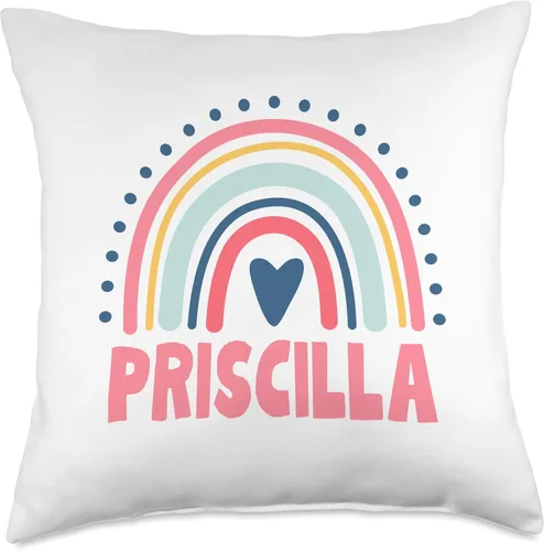 Vista 4 de Idea Regalo Personalizzata con Nome Gifts Idea Priscilla Name Custom Woman Myth Legend - Almohada para fiesta de cumpleaños, 16 x 16 pulgadas