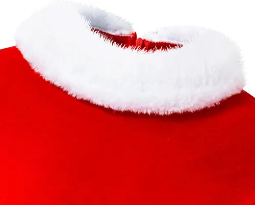 Vista 4 de DANBAIEGG Traje de Navidad para niñas, vestido de Papá Noel, disfraz de Navidad con sombrero y cinturón