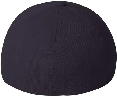 Vista 2 de Flexfit 6477 - Gorra de mezcla de lana - LargeX-Large (azul marino oscuro), Azul marino oscuro