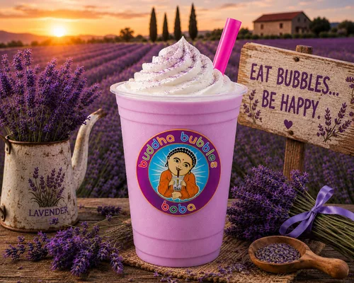 Vista 4 de Buddha Bubbles Boba - Mezcla de bebida en polvo prémium con forma de boba y té de burbujas (2.2 libras / 2.2 lbs)
