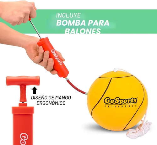Vista 6 de GoSports - Juego de Tetherball de Patio - Tetherball al Aire Libre de Tamaño Completo