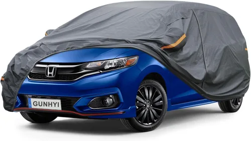 Vista 23 de GUNHYI Funda de coche de 16 capas para automóvil deportivo Coupe pequeño impermeable para todo tipo de clima, ajuste universal Mazda Miata/MX-5, BMW