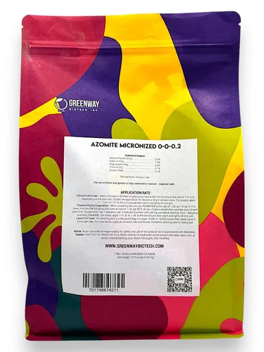 Vista 6 de Greenway Biotech, Inc. Azomite Rock Dust - Fertilizante orgánico de ceniza volcánica con micronutrientes y minerales traza - Fertilizantes naturales