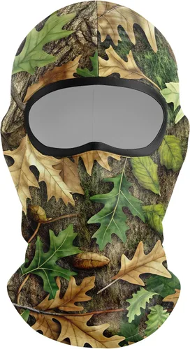 Vista 4 de Pasamontañas con camuflaje transpirable para hombres, ideal para caza, senderismo, ciclismo, motocicleta