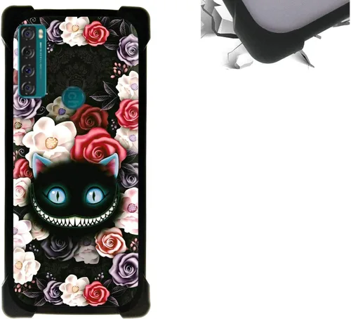Vista 76 de jioeuinly Funda compatible con ZTE Blade X1 5G Phone Case PC Backplane + cubierta de silicona suave marco XSH