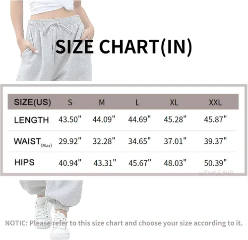 Vista 3 de WPNMASNP Pantalones deportivos casuales de cintura alta para mujer, para otoño, holgados, Y2K, modernos con bolsillos
