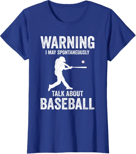 Vista 5 de Warning I May Talk About Baseball Player - Camiseta divertida de béisbol