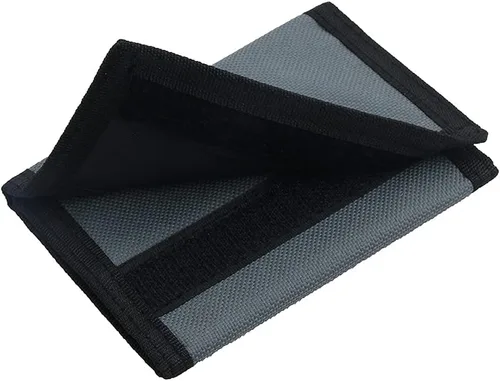 Vista 5 de NEICY Billetera de lona con bloqueo RFID para hombres y mujeres Carteras de camuflaje triple para deportes al aire libre con adhesivo mágico