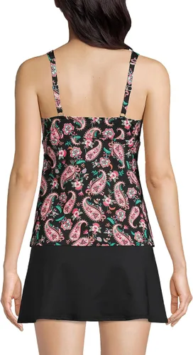 Vista 2 de Lands' End Traje de baño tipo tankini con aros para mujer