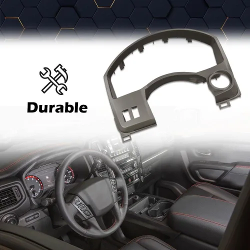 Vista 2 de PIT66 Cobertura de panel de instrumentos y salpicadero Compatible con Nissan Titan Armada 2004 2005 2006, 68240-7S000