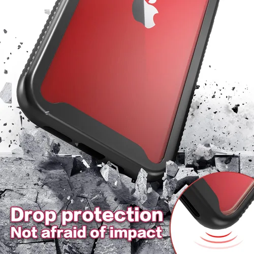 Vista 8 de Funda transparente para iPhone 13/14 para hombres y niños, híbrida 2 en 1, a prueba de golpes, protección resistente, resistente, delgada, funda