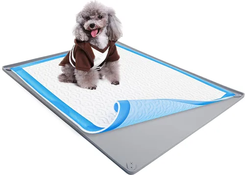 Vista 10 de Bandeja para orina de perro para almohadillas de orina de 30 x 36 pulgadas Gris