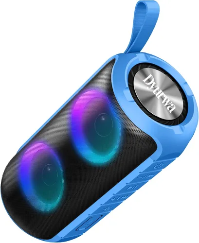 Vista 13 de Altavoz Bluetooth, altavoz inalámbrico portátil 2026, 24 W súper fuerte, emparejamiento TWS, luces RGB coloridas, IPX7 impermeable, tiempo