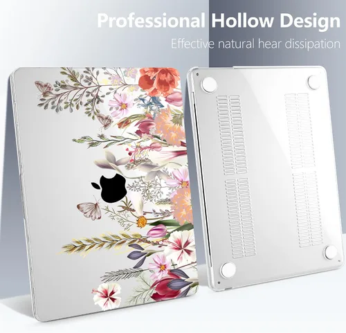 Vista 7 de Batianda Funda para MacBook Air de 15" con chip M5 M4 M3 M2, Botanical Campo de flores